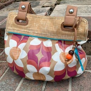 Fossil Key Per Floral Shoulder Tote Handbag